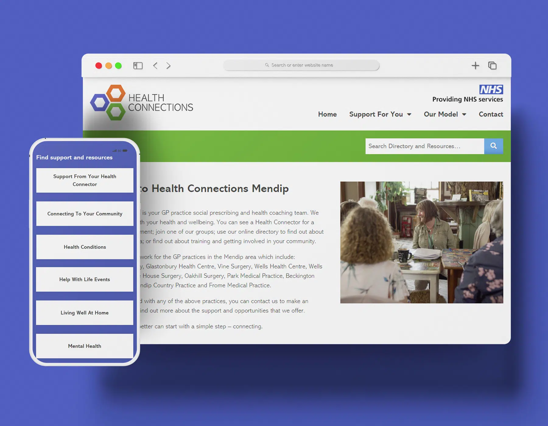 Supporting the NHS Health Connections directory websites