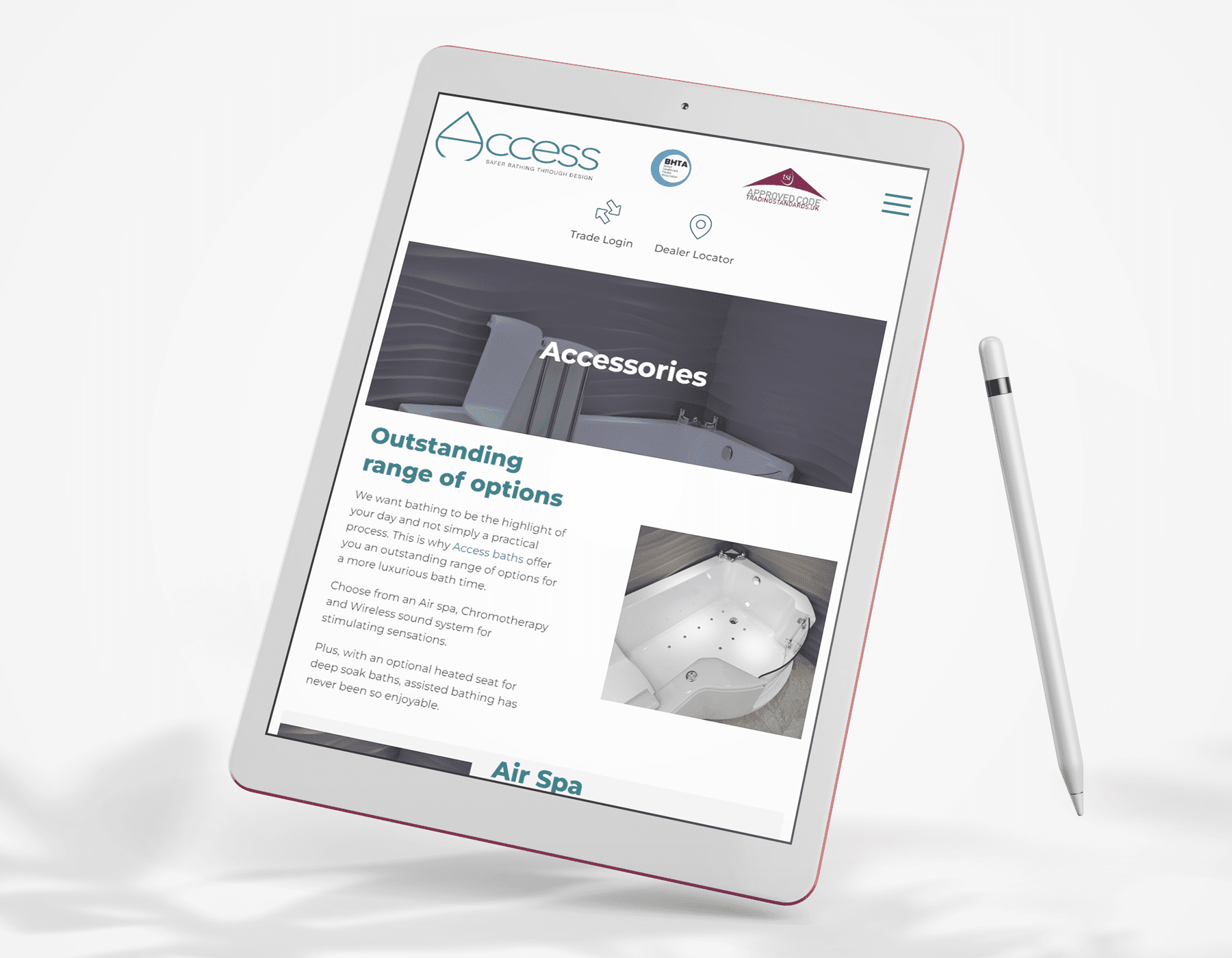 Access Walk-in Baths Website