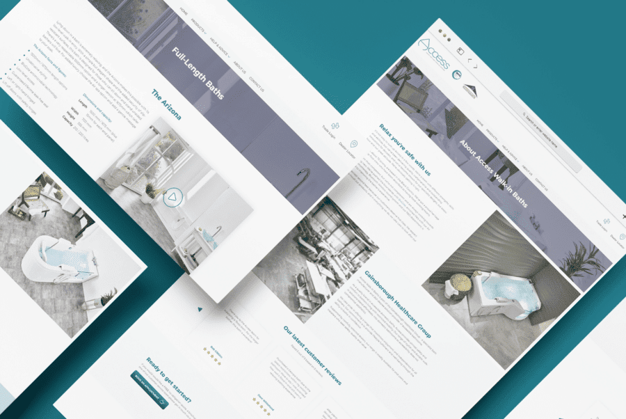 Visually immersive web design for accessible bathing innovators Visually immersive web design for accessible bathing innovators