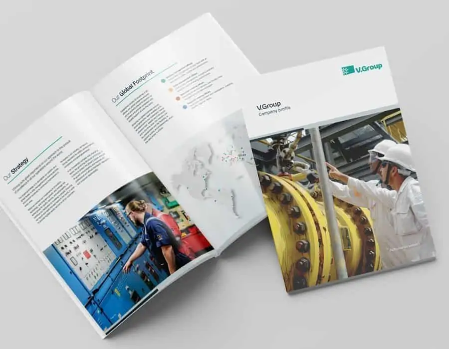 Brochure design for leading provider of marine support solutions