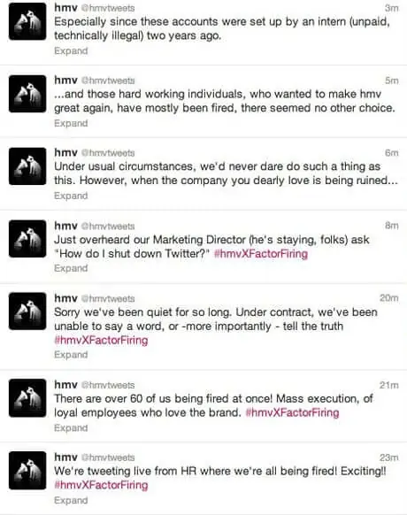 HMV twitter thread