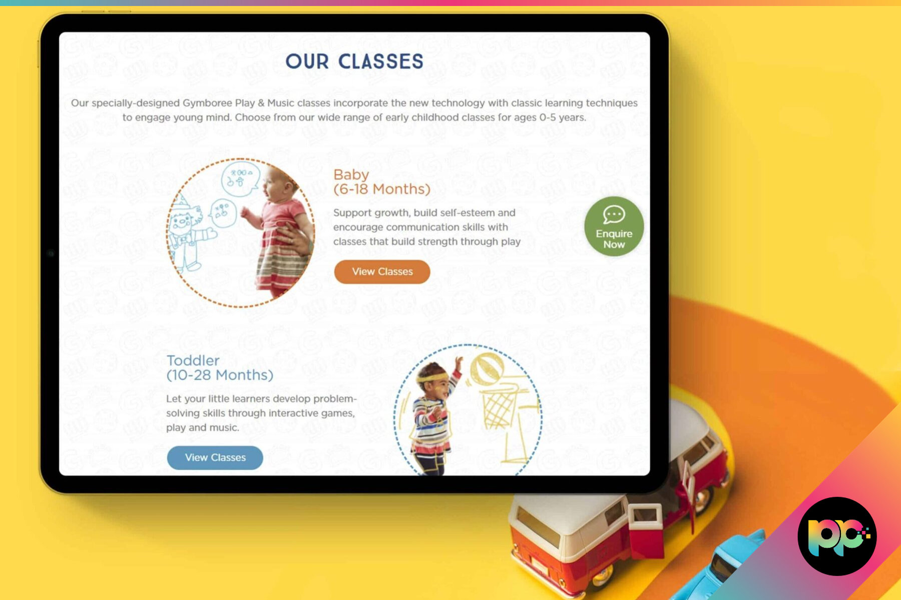 Successful PPC Campaign and New Website for Gymboree Play & Music