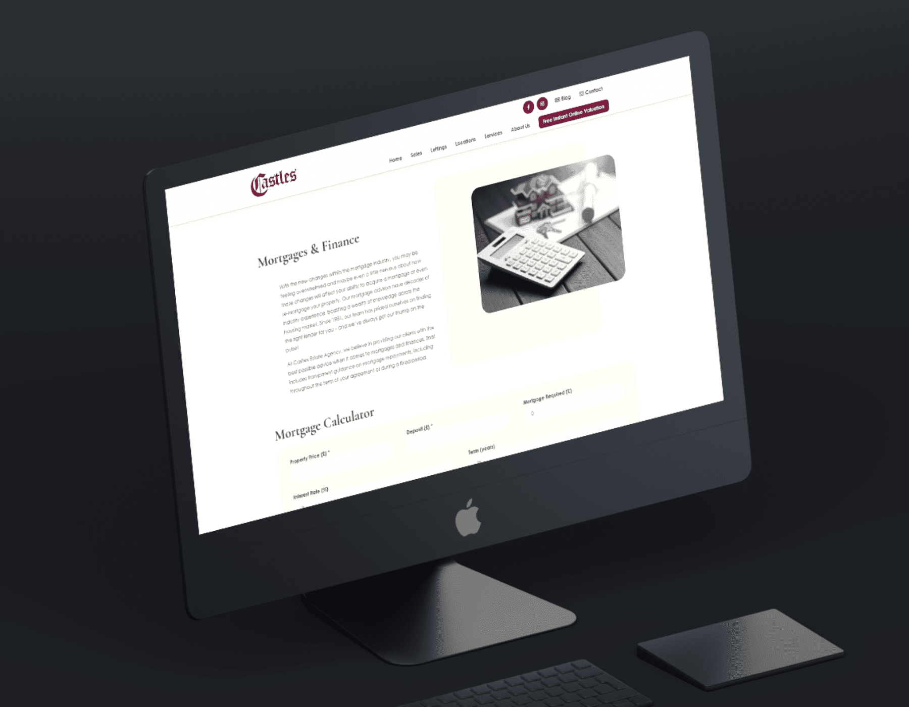 Castles Estate Agents Website