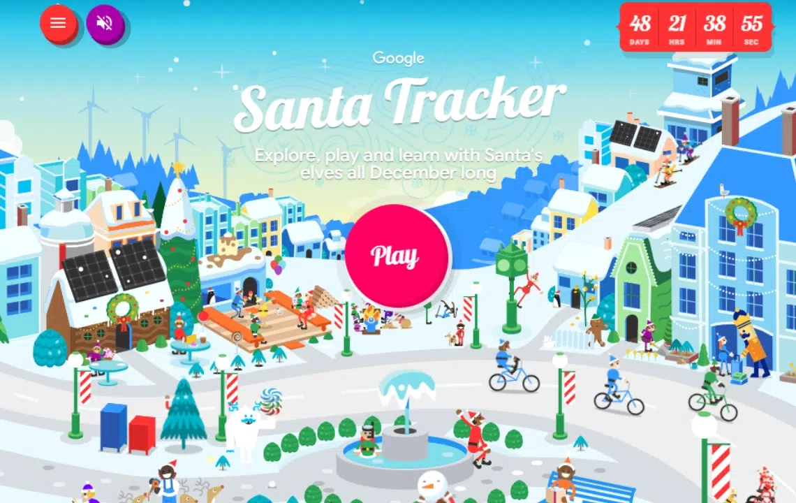 Santa Tracker By Google