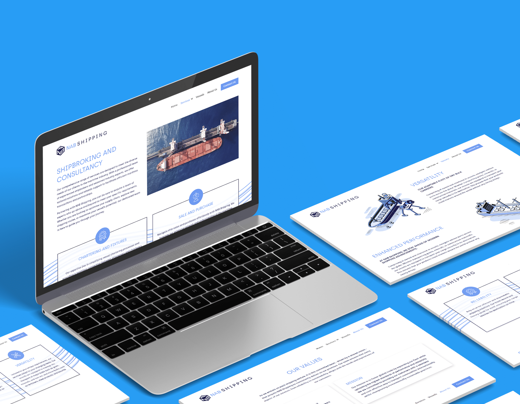 NAB Shipping Website