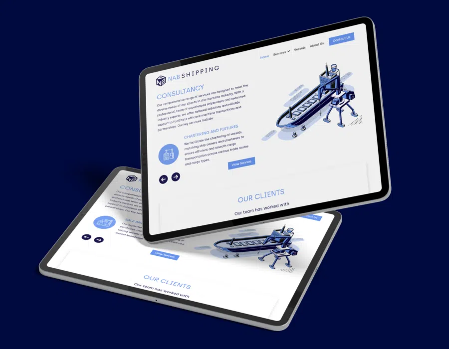 Branding and web design for leading provider of  international shipping transportation services 