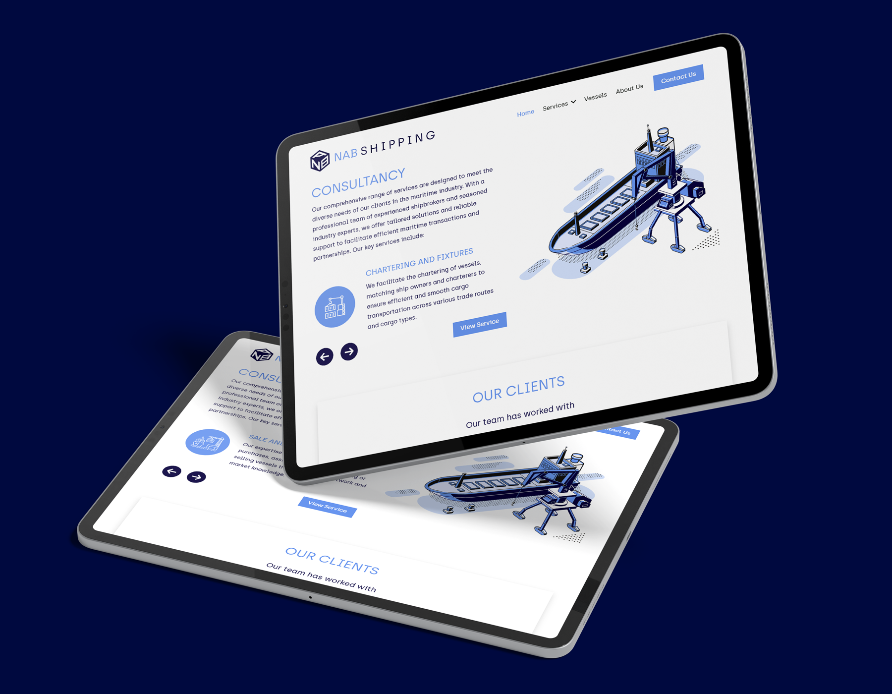 Branding and web design for leading provider of international shipping transportation services 