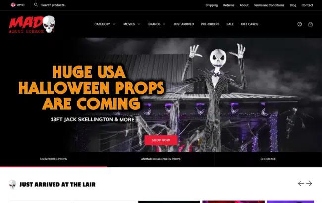 Horr - Gaming Horror Theme in 2023  Horror themes, Website design  inspiration, Wordpress theme design