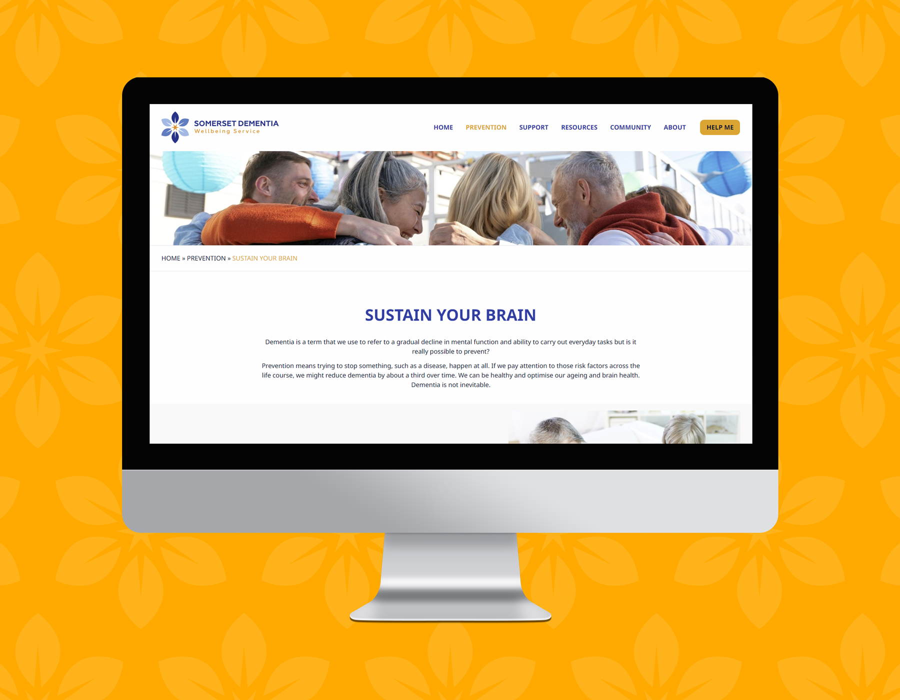 Somerset Dementia Wellbeing Service Website