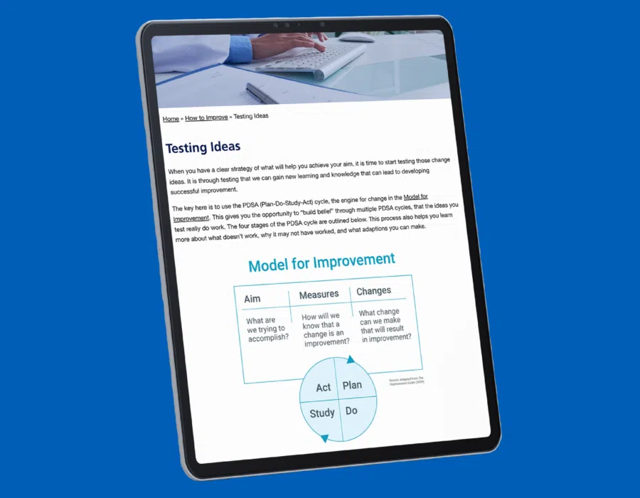 Quality Improvement: East London NHS Trust Website