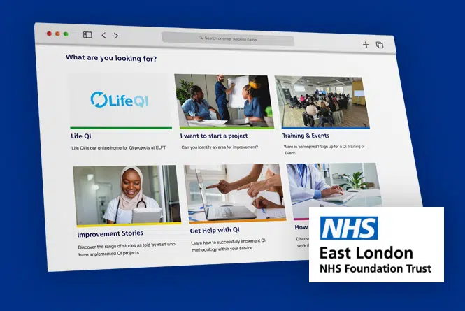 Launching NHS East London’s Redesigned Quality Improvement Website