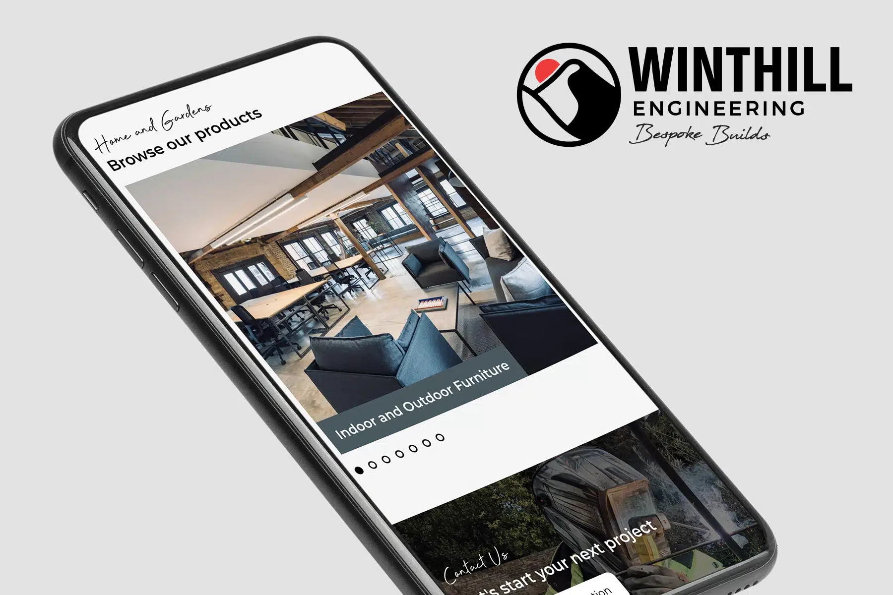 A focus on UI for new Winthill Engineering bespoke WordPress website